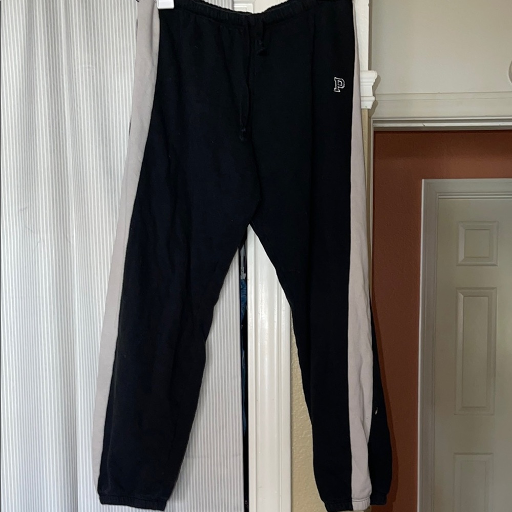 PINK Black and White Sweatpants